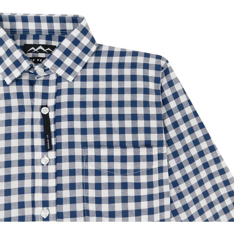 Camisa Regular Fit Cuadros Para Hombre Marca White Peak®