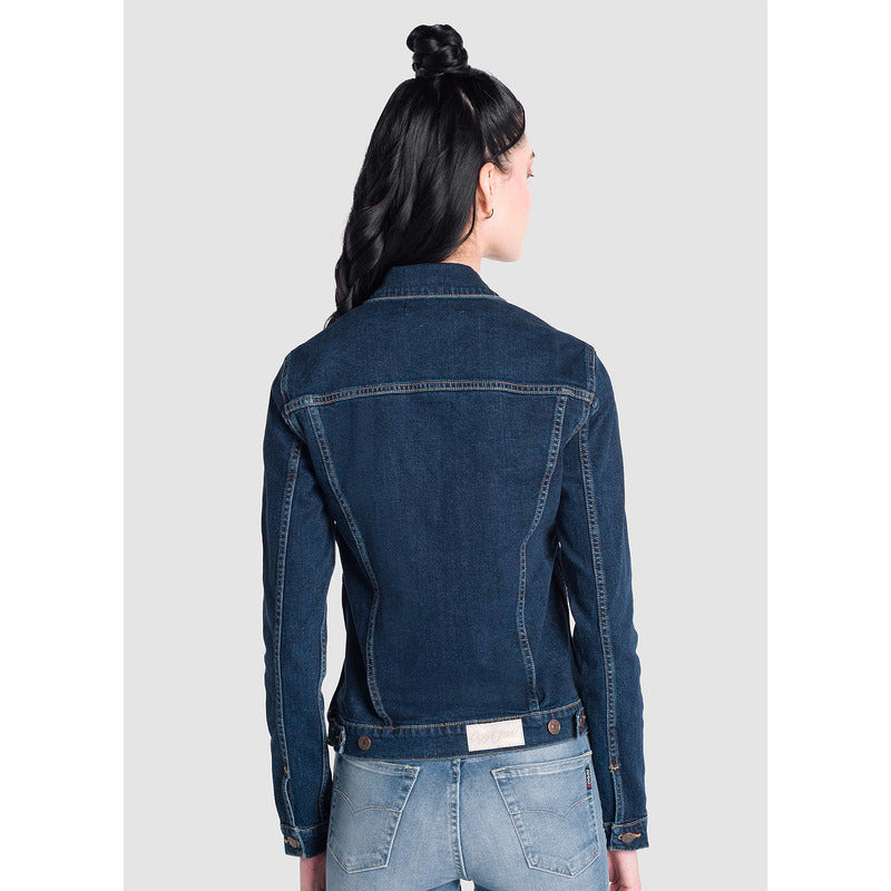 Chamarra Vaquera De Mezclilla Para Mujer Marca Oggi®