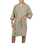Bata De Baño Unisex Absorbente Unitalla Tela Suave Ligera