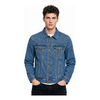 Chamarra Casual Ligera Mezclilla Para Hombre Bleach Oggi® Mezclilla Ch Lisa
