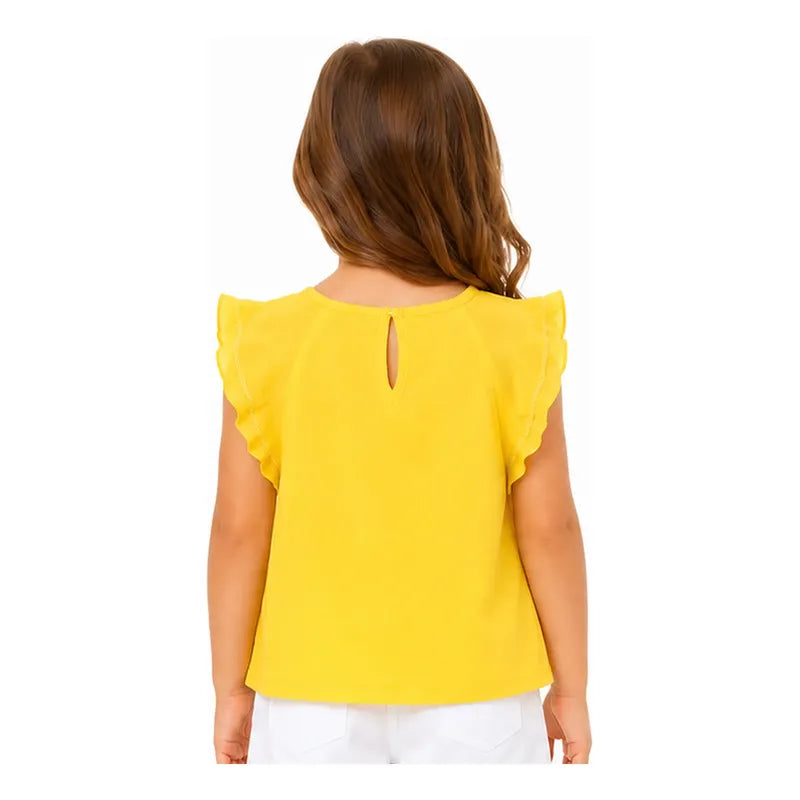 Blusa Ligera Casual De Niña Mod.3014 Marca Mayoral® Amarillo Lisa 3 Años