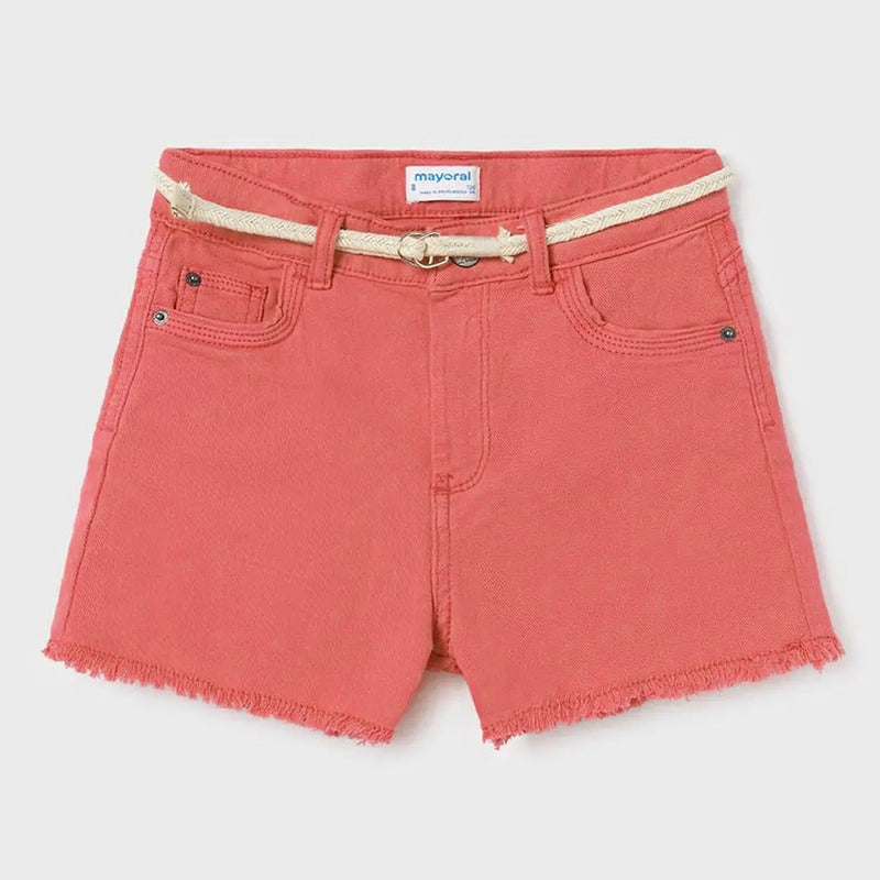 Short De Niña Con Cinto Mod.275 Colorete Marca Mayoral® Colorete Lisa 14 Años