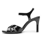 Zapatilla Para Mujer 8cm Comfort Walk 140502 Marca Flexi® Negro Charol 25 Mx