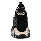 Tenis Casual Para Niño Mod.205601a Marca Coqueta Y Audaz® Negro Geométrico 18 Mx