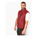 Chaleco Packable Capitonado Mod.cw86-vpol7051 Greenlander® Rojo Geométrico G