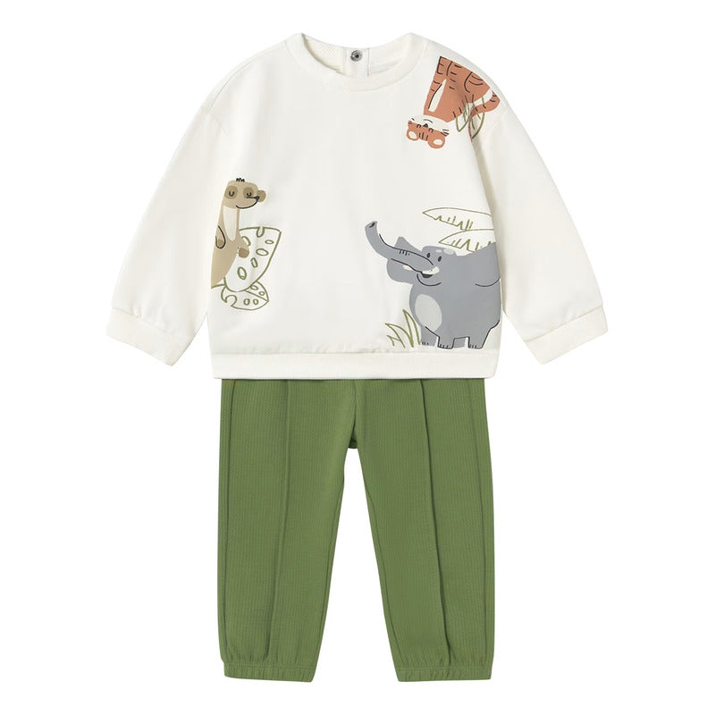 Conjunto Para Niño Pans+sudadera Mod.1841 Marca Mayoral® Multicolor 12 Meses