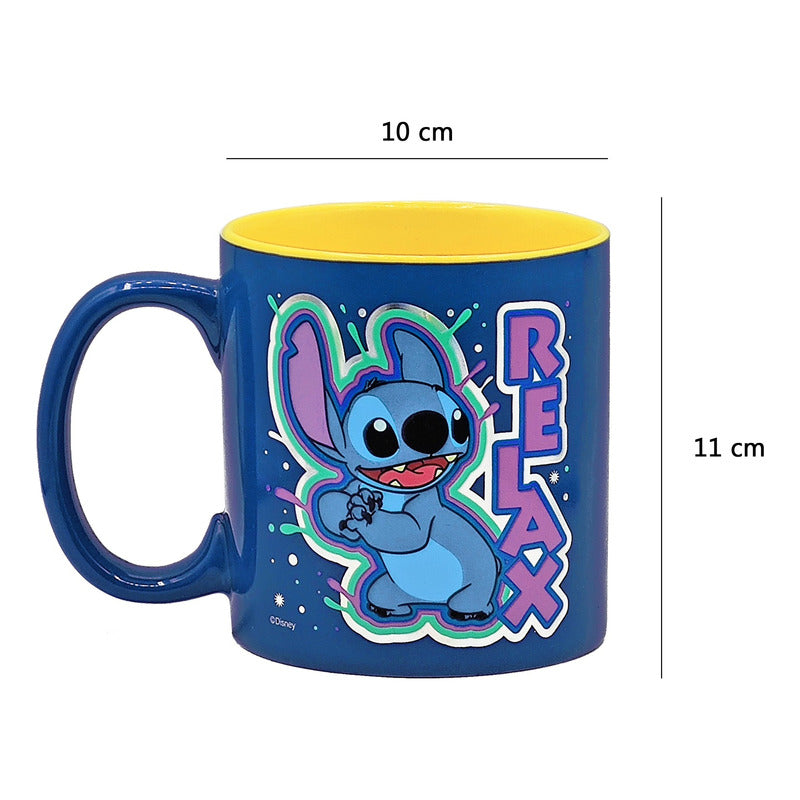 Taza Grande Tarro Metálico Animado Diseños Varios