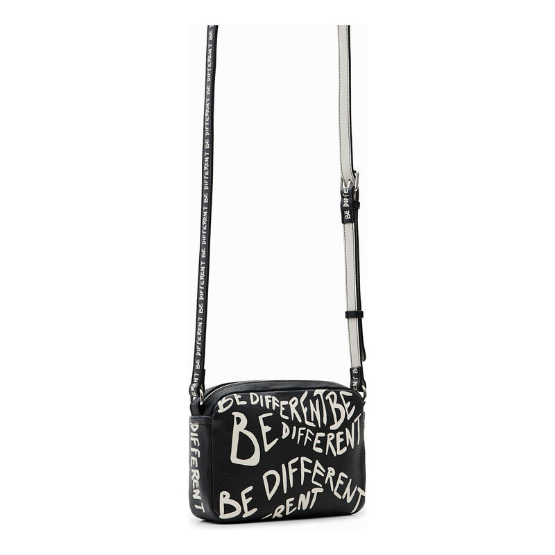 Bolso Pequeño Para Mujer Mod.22waxpay/2000 Desigual® Negro Lisa Níquel Multicolor
