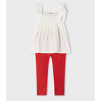 Conjunto Para Niña Blusa+pantalon Mod.3705 Marca Mayoral® Granadina Lisa 9 Años