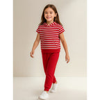 Conjunto Para Niña 3pz Mod. 3740 Carmín Marca Mayoral®