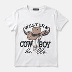 Blusa Casual Para Mujer Mod.2533 Marca Exotica® Blanco Cow Boy Eg