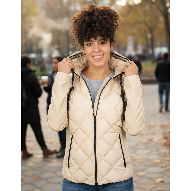 Chamarra Capitonada De Mujer Mod. Dw86-vpol6990 Greenlander®