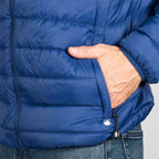 Chamarra De Pluma Ligera Packable Cw83-pol8666 Greenlander® Azul Xg Capitonado