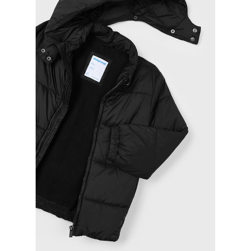 Chamarra Para Niño Mod.412 Marca Mayoral® Negro 8 Años Capitonado