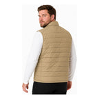 Chaleco Plus Size Para Hombre Cw90-vpol7234xl Greenlander® Marrón Claro Capitonado 2x