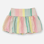 Falda Globo Para Mujer Mod. J856 Mrca Julys® Multicolor Rayas G