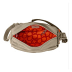 Bolso Crossbody Para Mujer Mod. Ji 2883 Marca Jaime Ibiza® Taupe Lisa Níquel