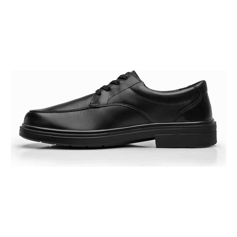 Zapato Escolar Derby Para Caballero Mod.419601 Marca Flexi® Negro Lisa 28,5 Mx