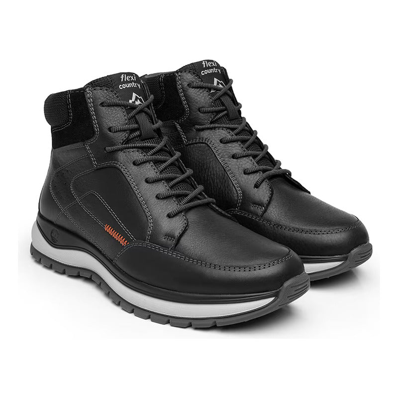 Botas Outdoor De Piel Para Hombre Mod.401016 Marca Flexi®