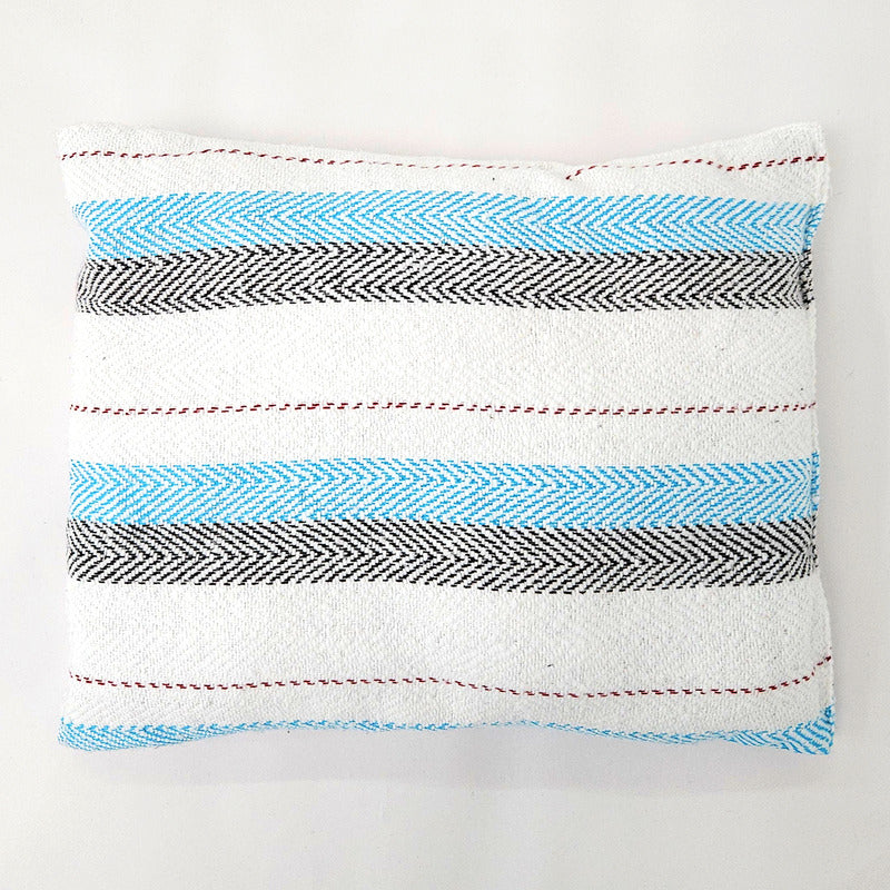 Frazada De Viaje Artesanal Con Almohada Set De Descanso
