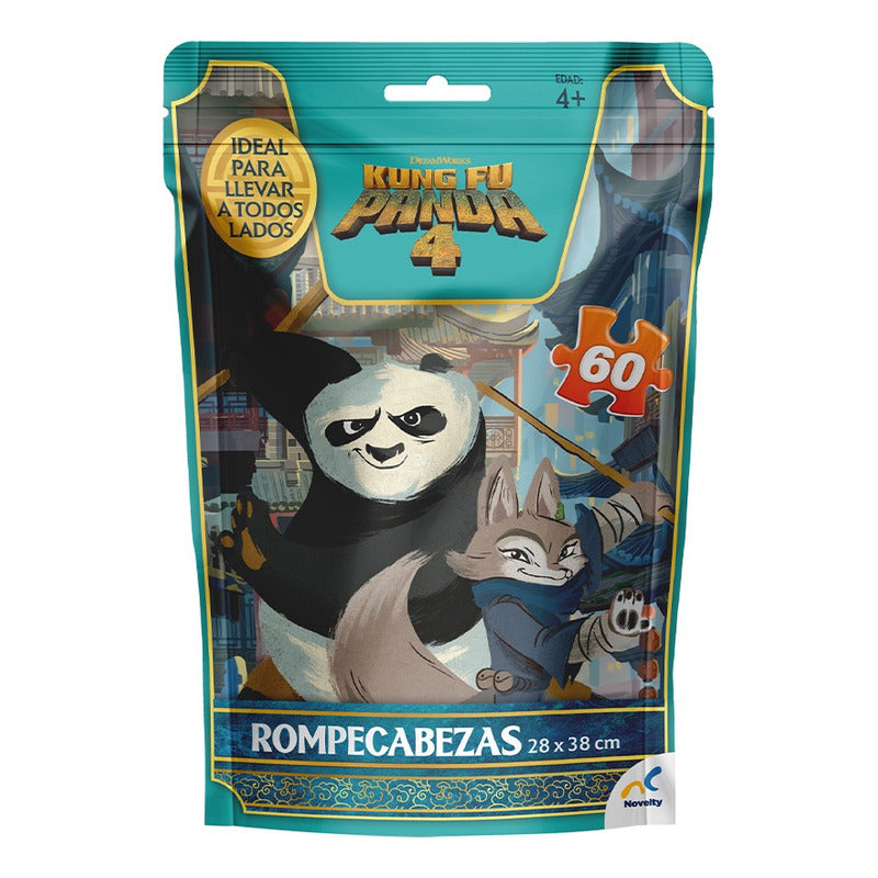 Rompecabezas Bolsa Foil Kung Fu Panda 4 60pz