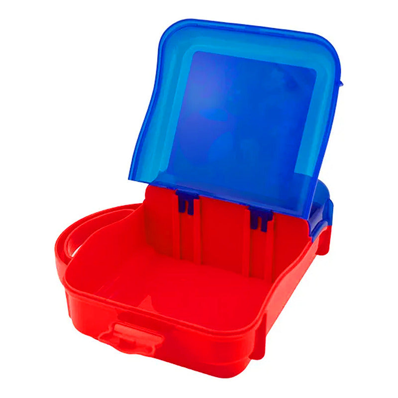 Lonchera Infantil De Plástico Con Botella Diseños Varios