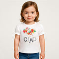 Playera Casual Para Niña Mod.3004 Marca Mayoral® Blanco Frutas 7 Lisa