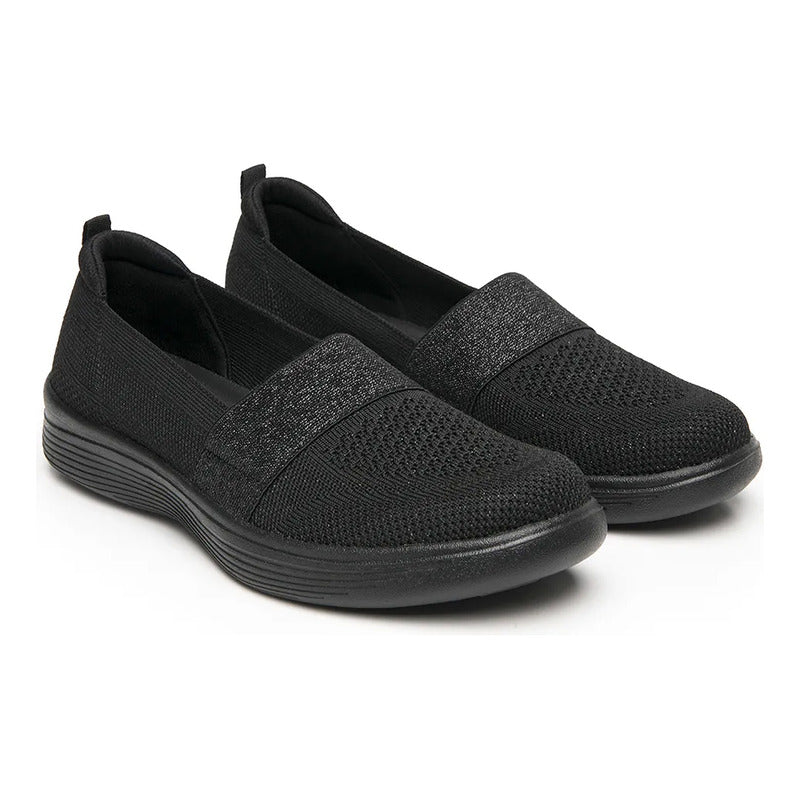 Tenis Casual Tejido Slip On Para Mujer 104932 Marca Flexi®
