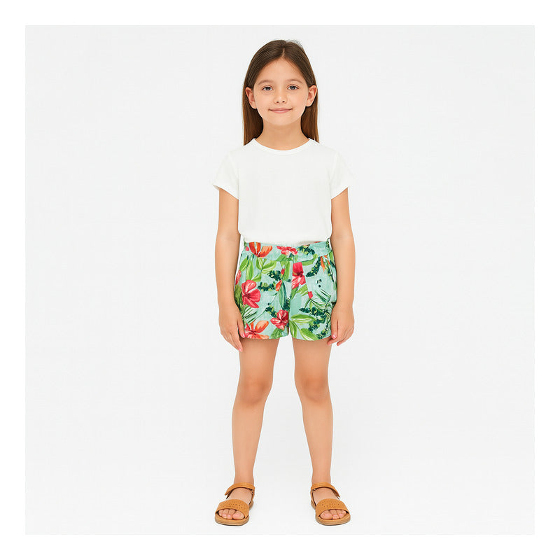 Short Tropical Ligero Para Niña Mod.3908 Marca Mayoral®