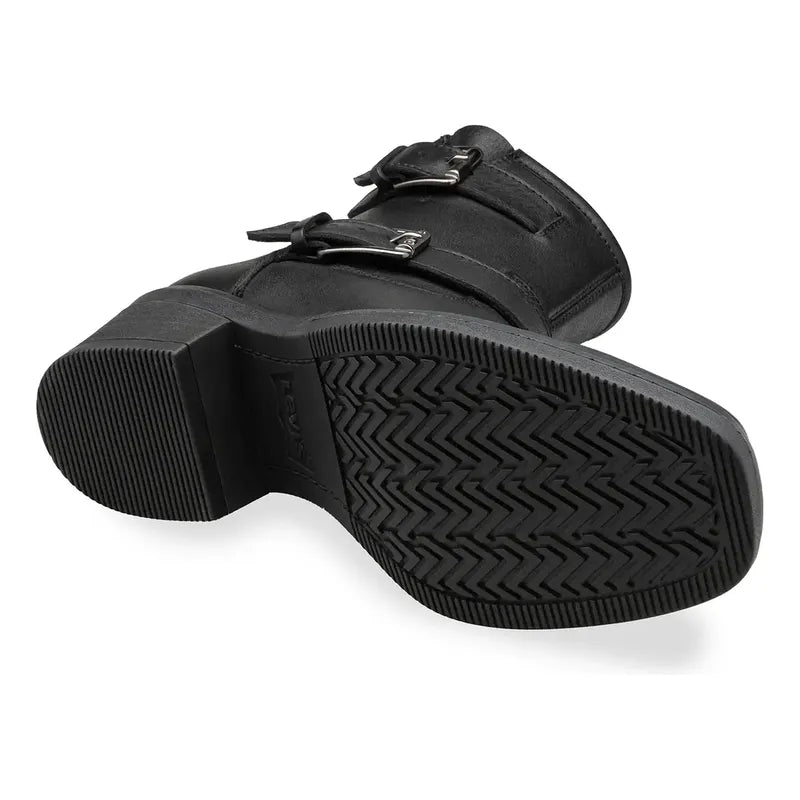 Botín Casual Sally Para Dama Mod. L1126182 Marca Levi's® Negro Lisa 23 Mx