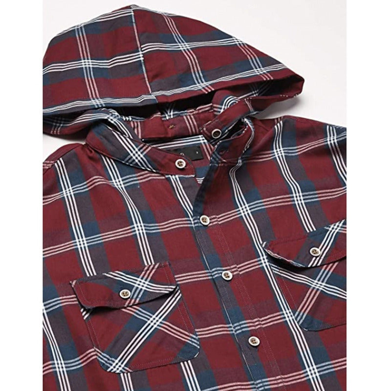 Camisa Casual Con Gorro Desmontable De Hombre Cccn1000 Lob®