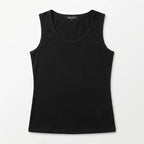 Blusa Básica Suave Sin Mangas Para Mujer Apx-0214 Aspik® Negro Lisa Ch