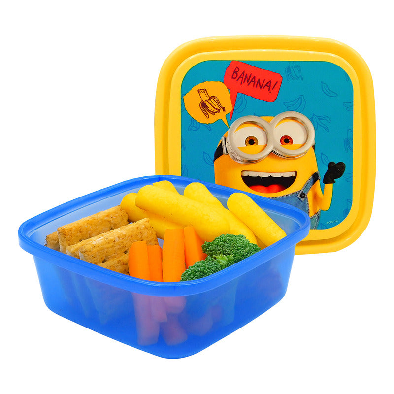 Recipiente Infantil Escolar Para Comida Diseños Varios