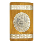 Set Para Bautizo Vela+concha+toalla+caja De Madera