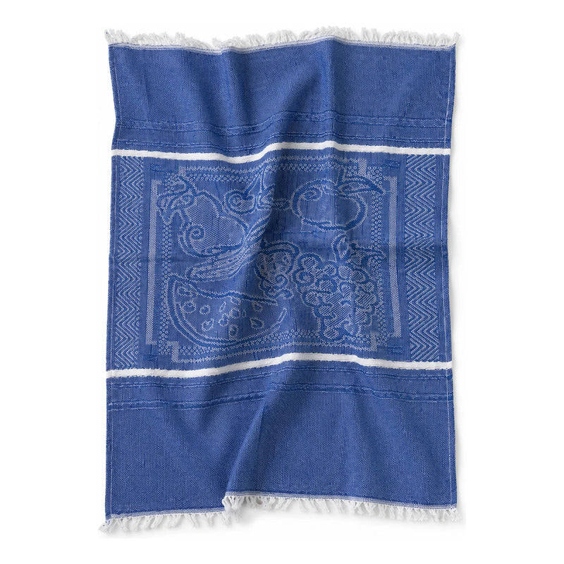 Servilleta De Cocina Multiusos Tejida 54 X 46cm Azul Frutas
