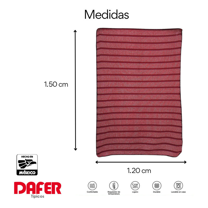 Frazada De Acrilico Afelpada Multiusos 1.20m X 1.50m Mod. Ac