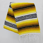Falsa Artesanal 1.90m X 1.20m Cobija Multiusos Mexicana Geométrico 1 Kg Amarillo