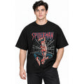 Playera Oversize Fit Hombre Spider Force Mascara De Latex® Negro Spider Force Ch Lisa