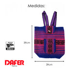 Mochila Artesanal Tejida Tipo Morral Con Bolsillo Frontal 10kg