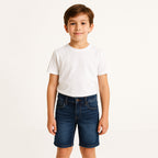 Short Bermuda Para Niño Mod.252 Oscuro Marca Mayoral® Oscuro Lisa 10 Años