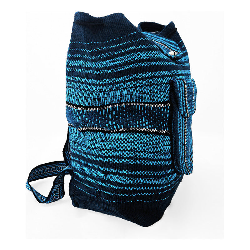 Mochila Artesanal Tejida Tipo Morral Con Bolsillo Frontal 10kg