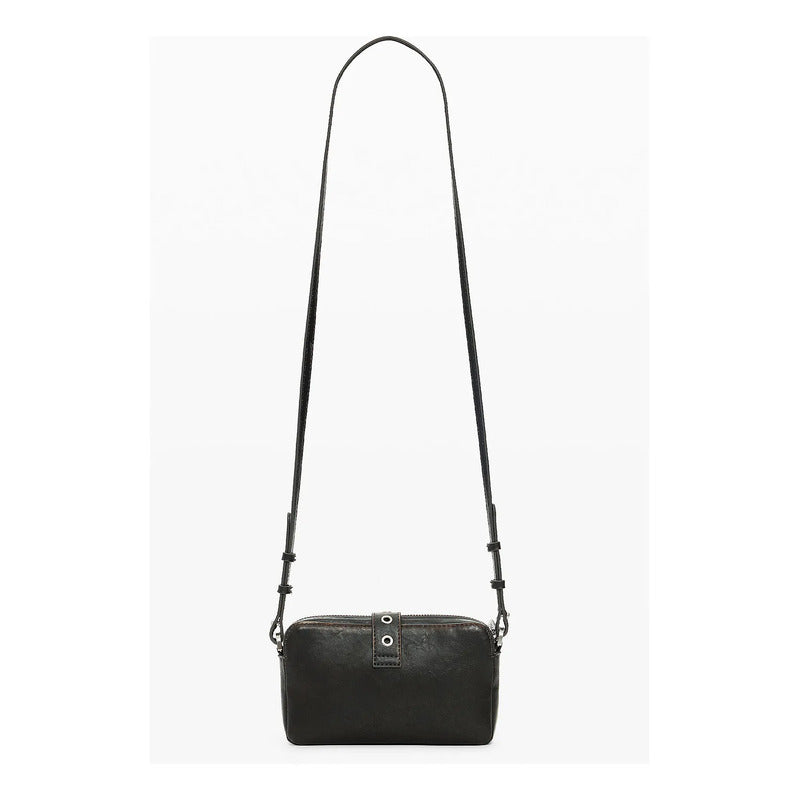 Monedero Bandolera Para Mujer 26sayp08/6009 Desigual® Negro Liso