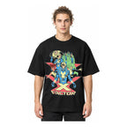 Playera Oversize Fit De Hombre X-factor Mascara De Latex® Negro X-factor Ch Lisa