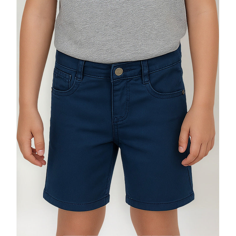 Bermuda Casual Para Niño Mod. 015-9009al Marca Losan®