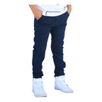 Pantalón Básico Para Niño Mod.520 Marca Mayoral® Azul Oscuro Liso 12 Años