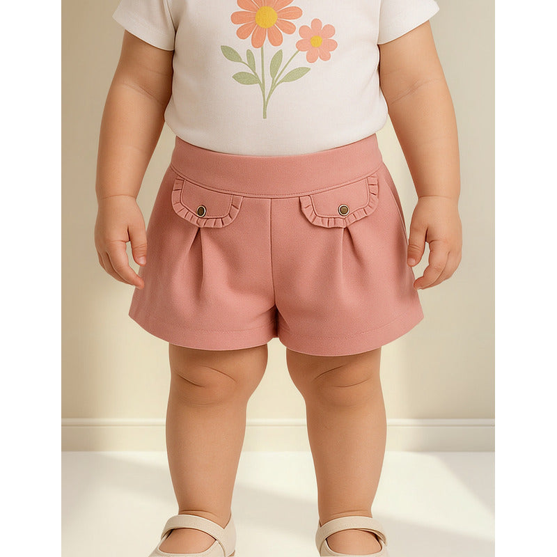 Short Para Niña Mod.2936 Marca Mayoral® Coral Lisa 6 M
