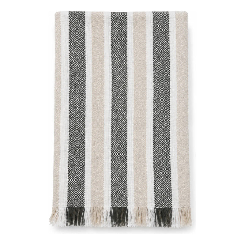 Servilleta De Cocina Multiusos Tejida 45 X 55cm Gris Rayas