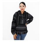 Suéter Poncho Canguro Artesanal Hoodie Acrilico Colores