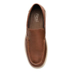 Mocasín Casual Para Hombre 100% Piel Mod.423805 Marca Flexi® Marrón Lisa 26,5 Mx