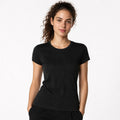 Blusa Básica Suave Casual Para Mujer Apx-0213 Marca Aspik® Negro Lisa M